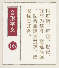 苍南起名流程五
